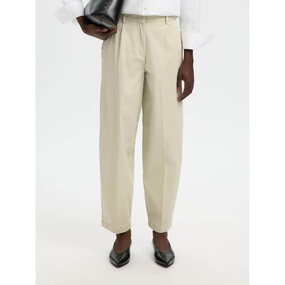 Selected Femme Barrel Mille Trousers